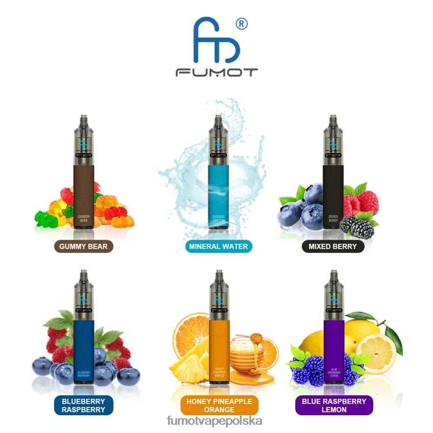Fumot DTL jednorazowy długopis vape 9000- 18ml (1 szt.) - Fumot Polska 2ZVZ60372 rum z mleka kokosowego i ananasa