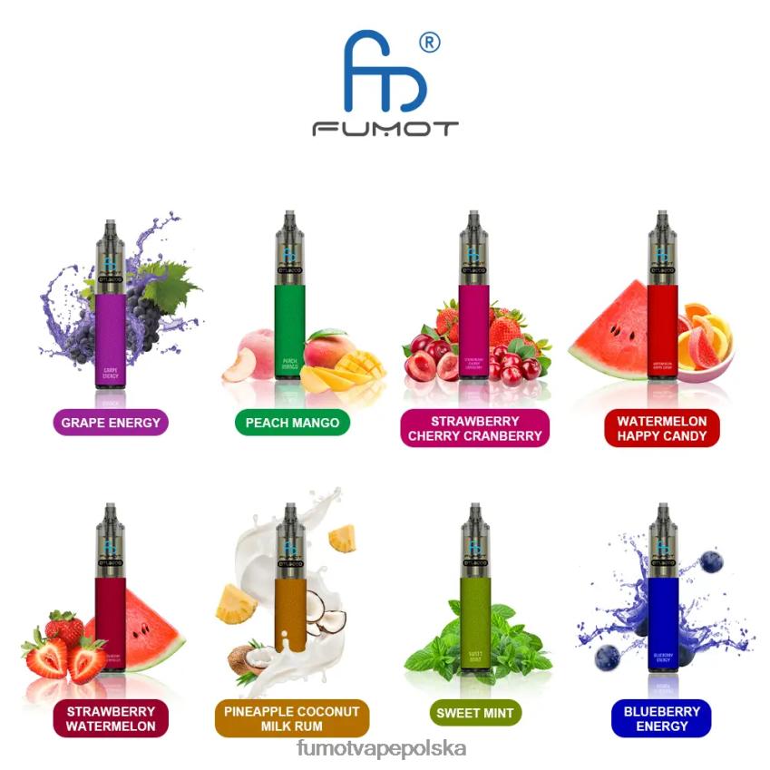 Fumot DTL jednorazowy długopis vape 9000- 18ml (1 szt.) - Fumot Smaki 2ZVZ60375 miodowo-ananasowo-pomarańczowy