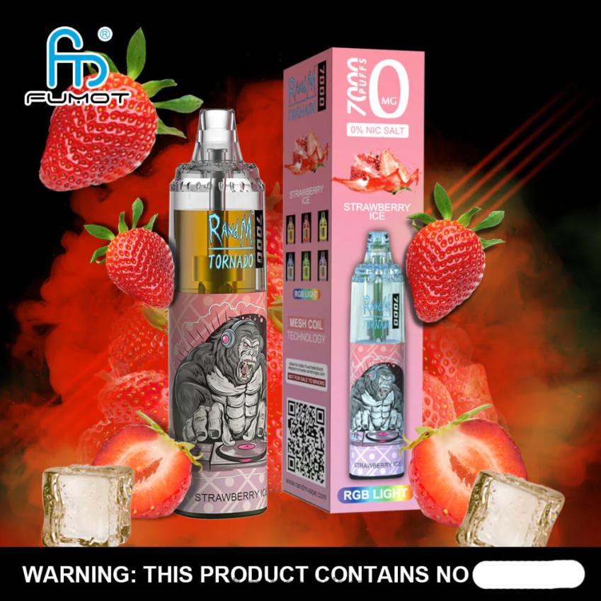Fumot Tornado 0% 7000 jednorazowy długopis vape - 14ml (1 szt.) - Fumot Tech 2ZVZ60509 jagoda malina