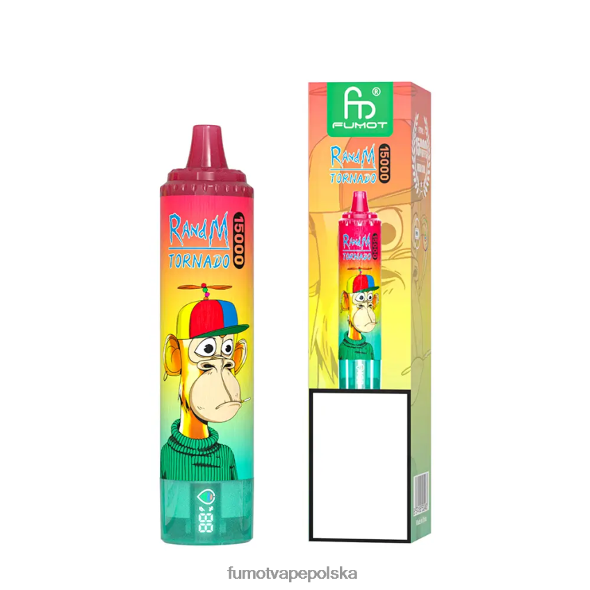 Fumot Tornado 15000 jednorazowych waporyzatorów 25ml (1 szt.) - Fumot Vape Online Shop 2ZVZ60170 lód winogronowy