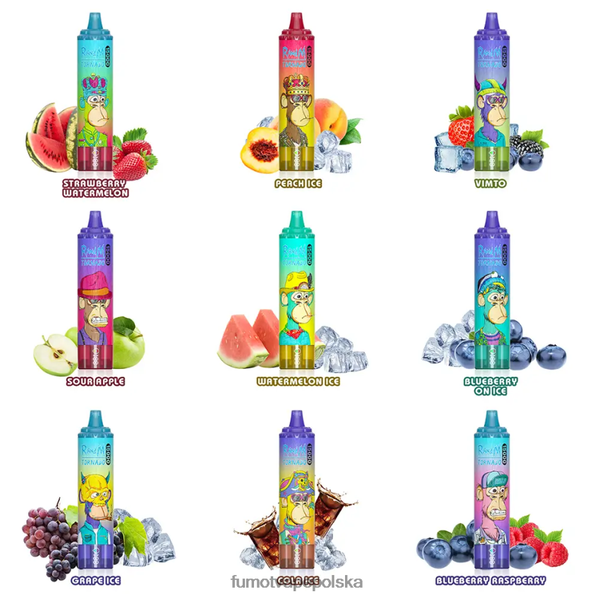 Fumot Tornado 15000 jednorazowych waporyzatorów 25ml (1 szt.) - Fumot Vape Online Shop 2ZVZ60170 lód winogronowy