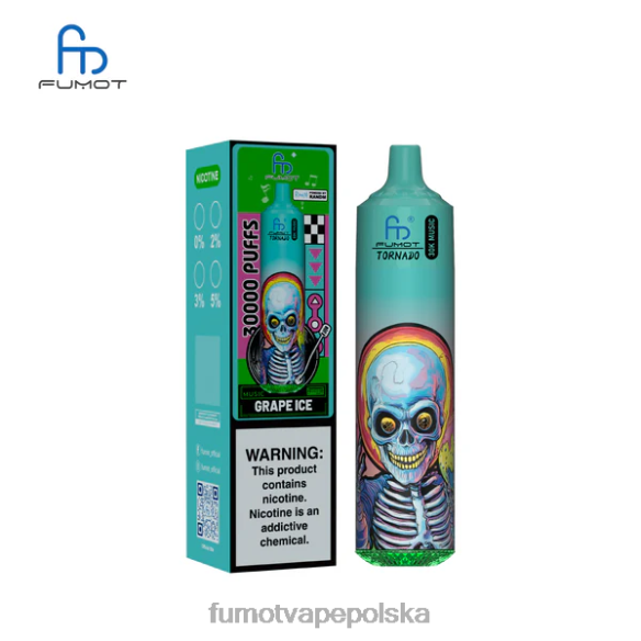 Fumot Cena - Fumot Tornado 30K muzyki lód winogronowy 4242D13