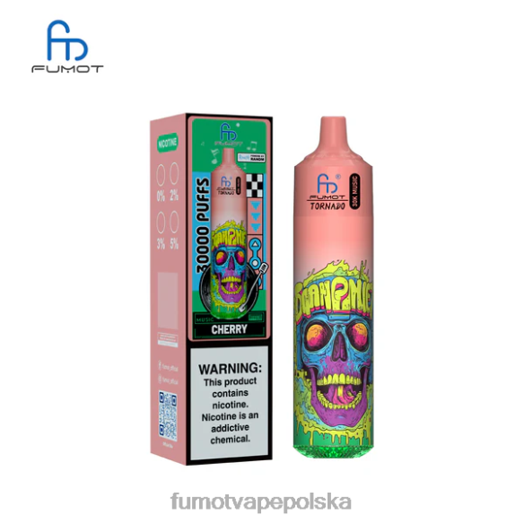 Fumot E Papieros - Fumot Tornado 30K muzyki wiśniowy 4242D7
