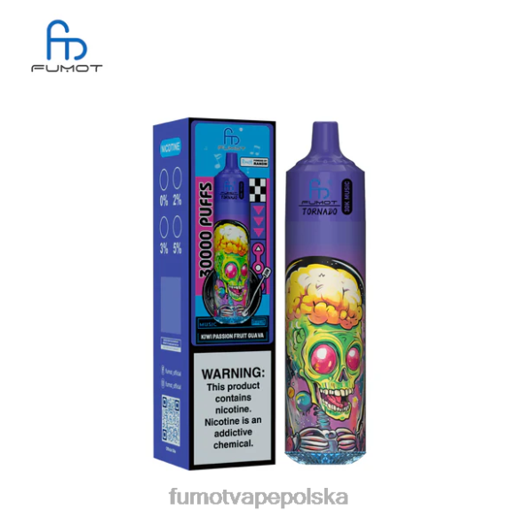 Fumot Opinie - Fumot Tornado 30K muzyki kiwi, marakuja, gujawa 4242D14