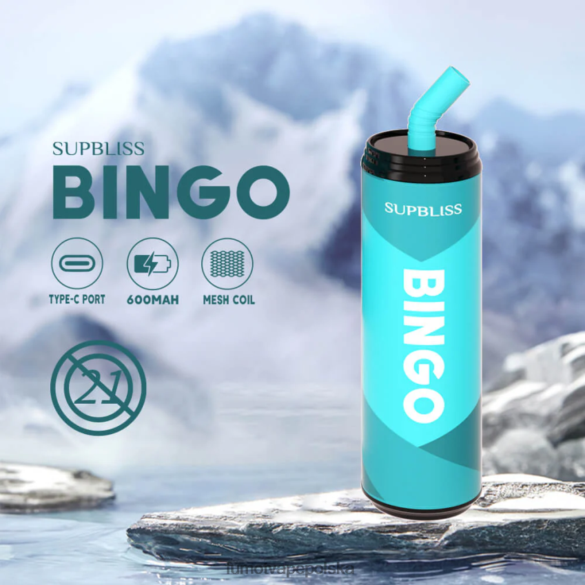 Fumot Supbliss Bingo Jednorazowy długopis vape 9000 (1 szt.) - 18ml - Fumot Tech 2ZVZ60469 lód winogronowy