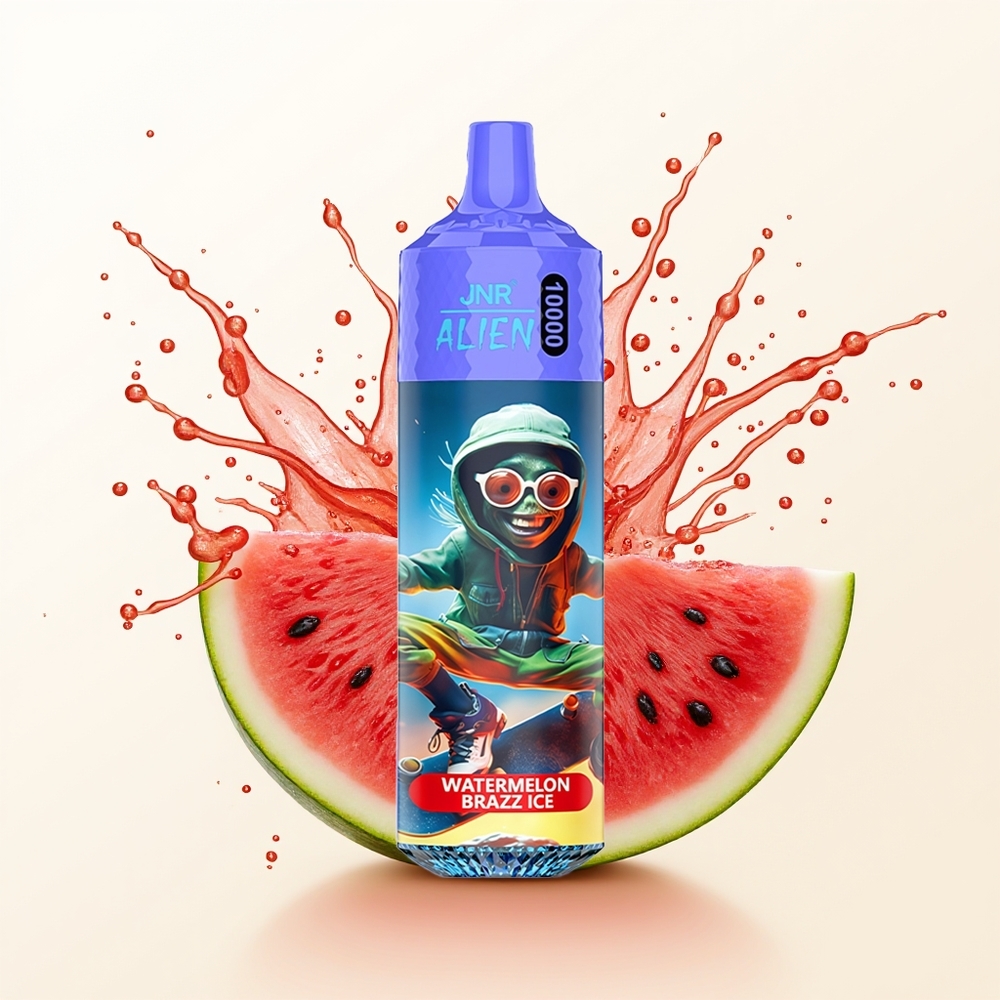 JNR Alien 10000 Arbuzowy Brazz Lód z szybkim ładowaniem i sportowym designem