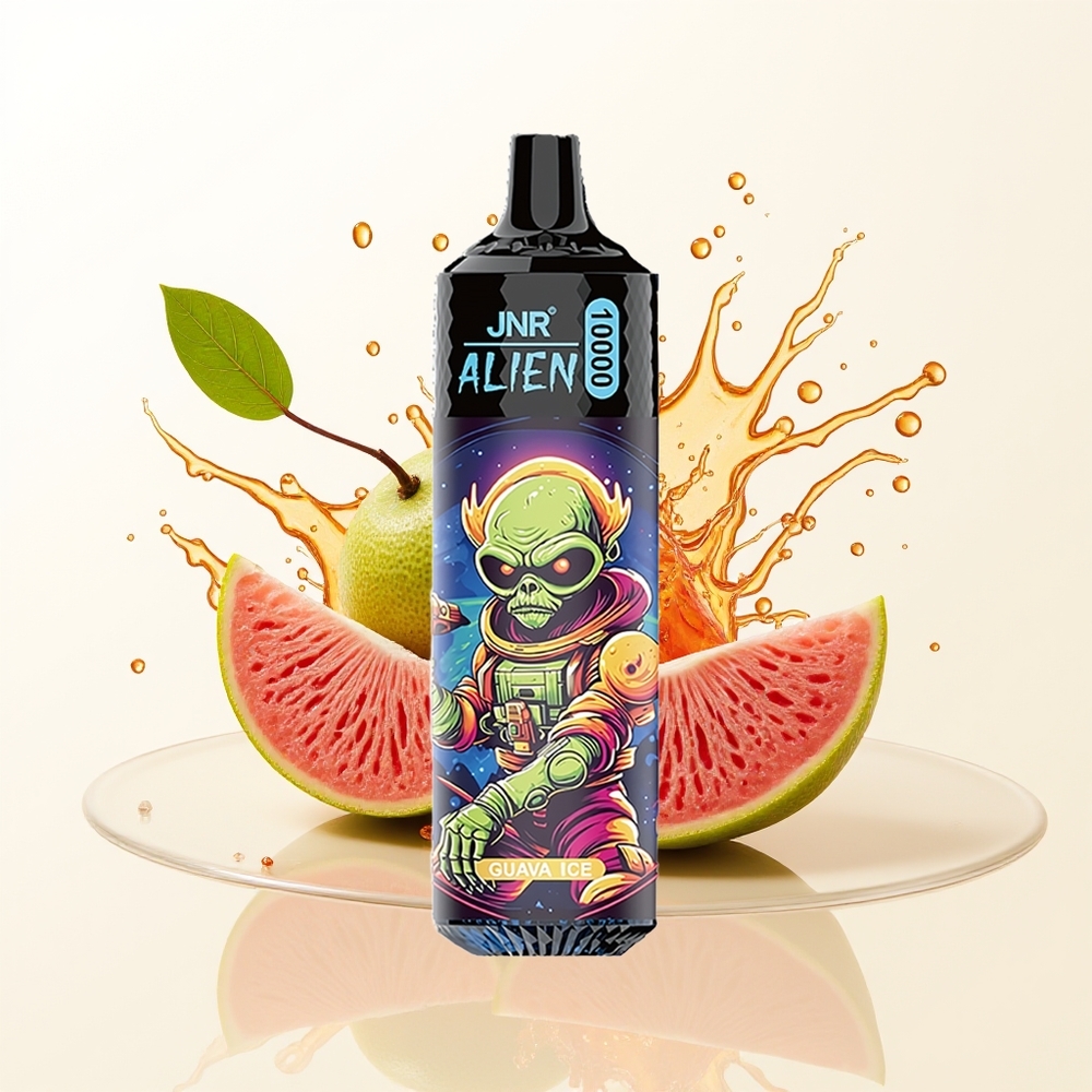 JNR Alien 10000 Guajawa Lód z Błyskiem LED i Szybkim Ładowaniem