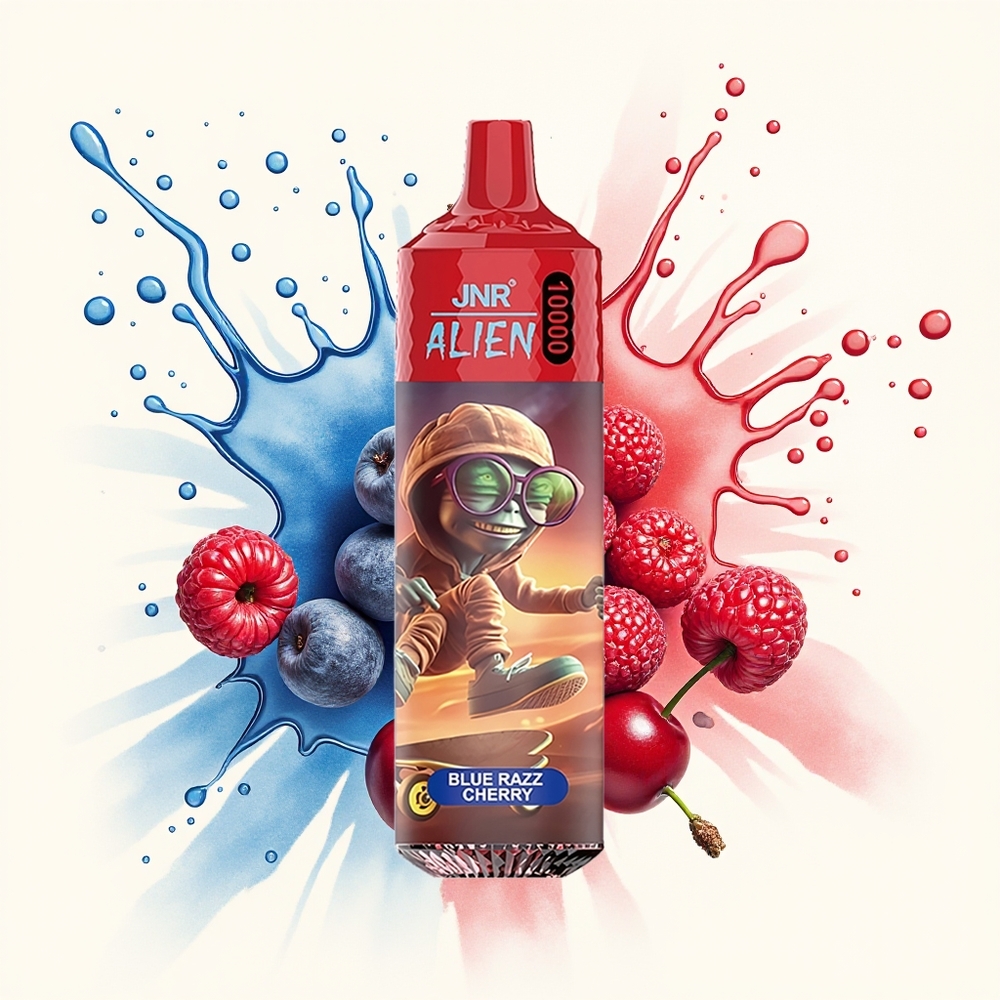 JNR Alien 10000 Niebieska Malina Wiśnia RGB Typ-C