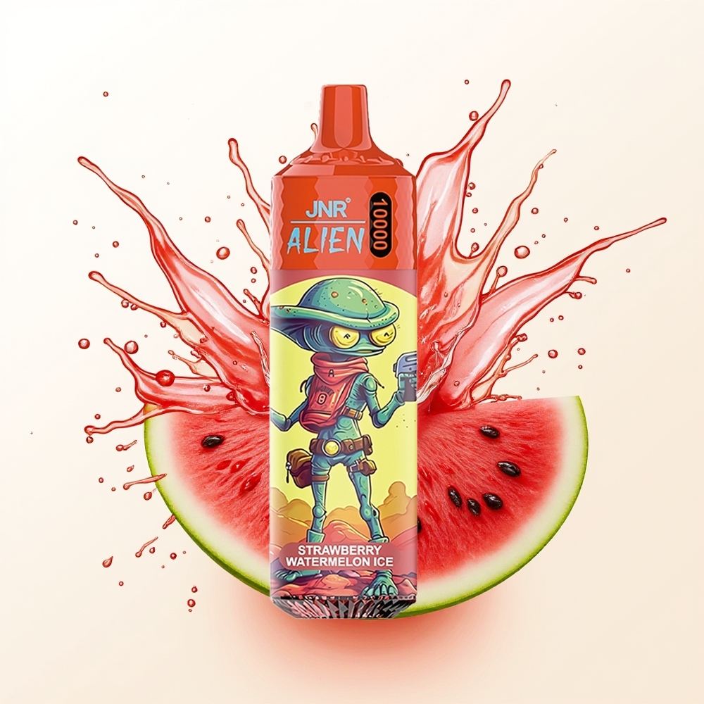 JNR Alien 10000 Truskawkowo-Arbuzowy Lód z LED i Typem-C