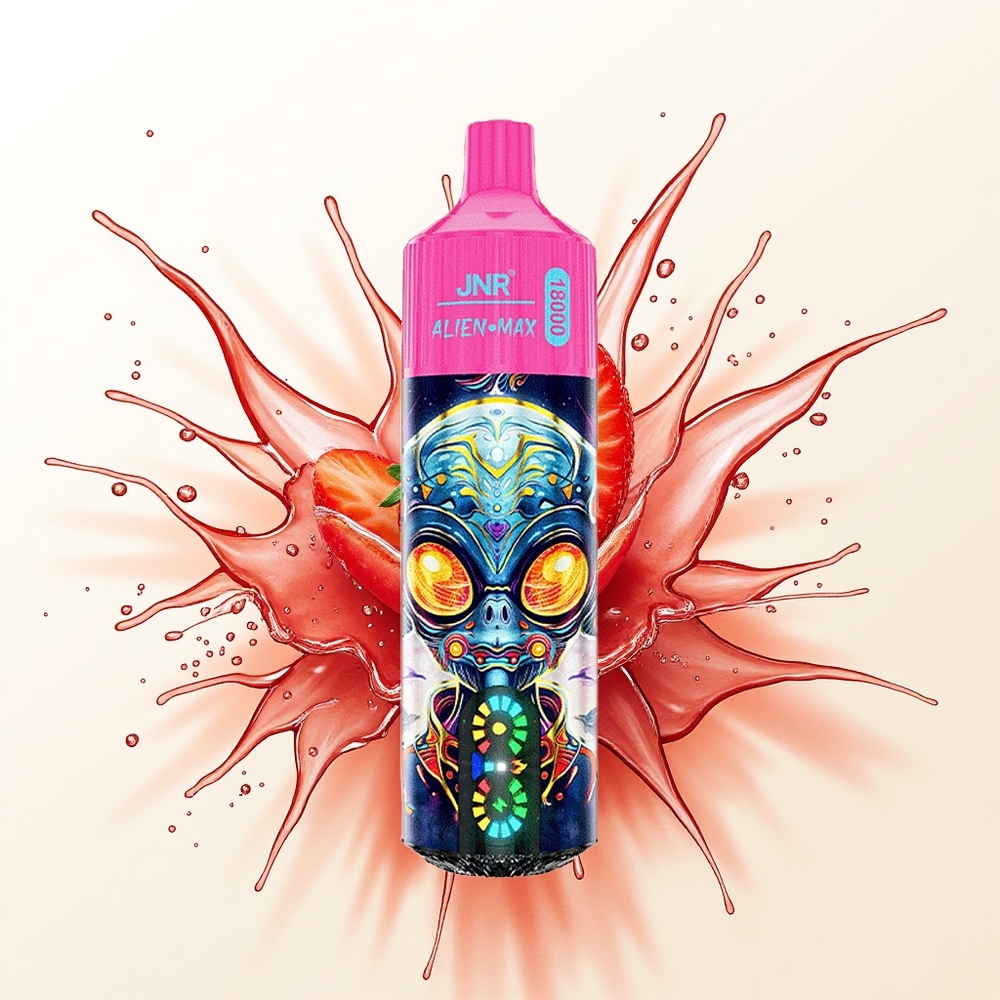 JNR Alien Max 18000 Truskawkowe Lody z Podwójnym Mesh i Typem-C
