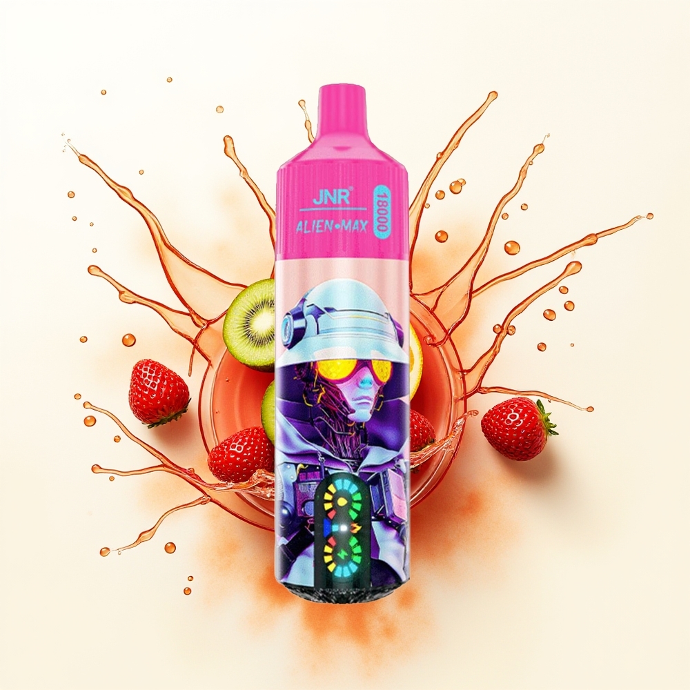 JNR Alien Max 18000 Truskawkowy Kiwi Podwójna Siatka i Podwójny Rdzeń