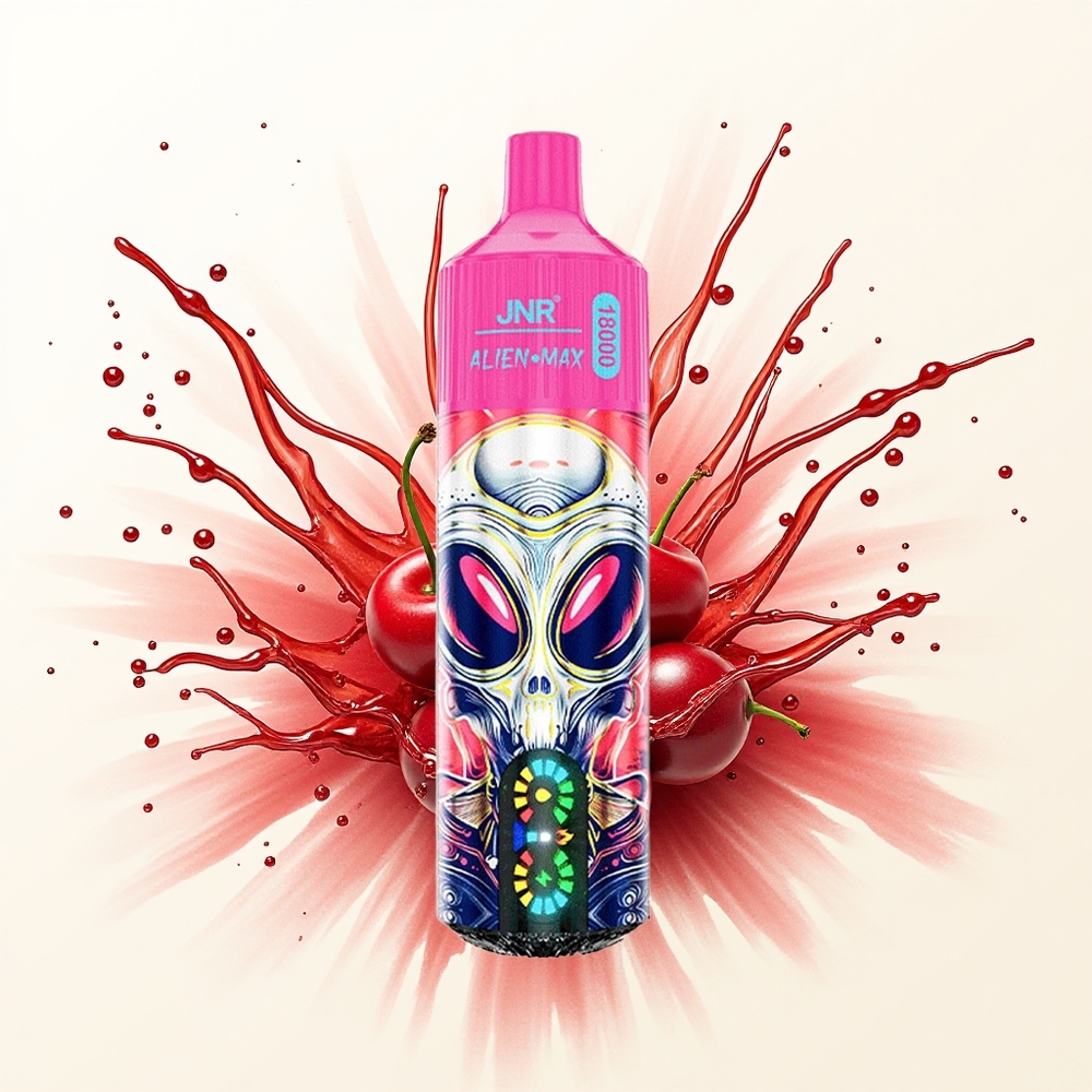 JNR Alien Max 18000 Wiśniowa Jagoda Podwójna Moc & Szybkie Ładowanie