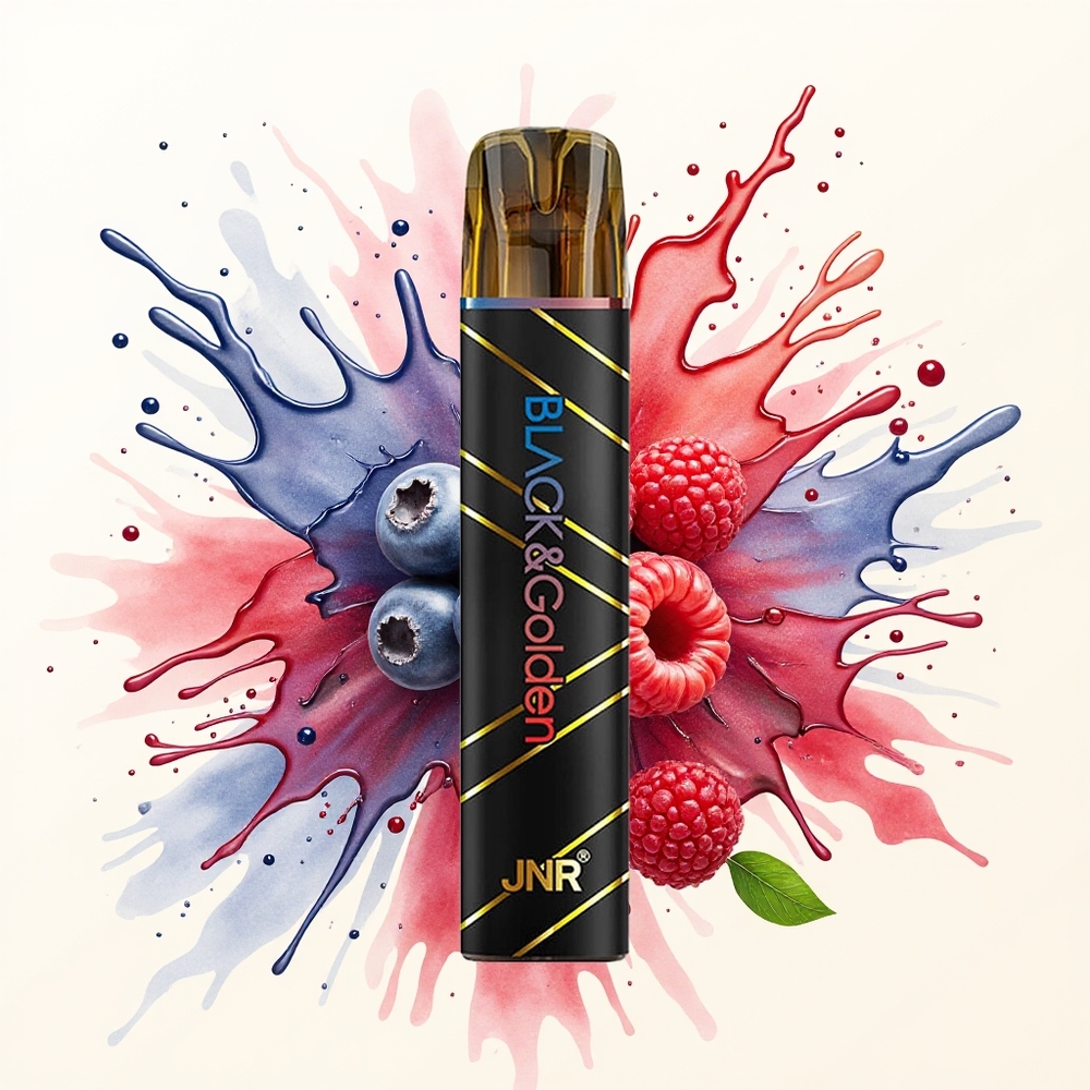 JNR Black&Golden 600+200 Borówkowa Kwaśna Malina 550mAh 2ml