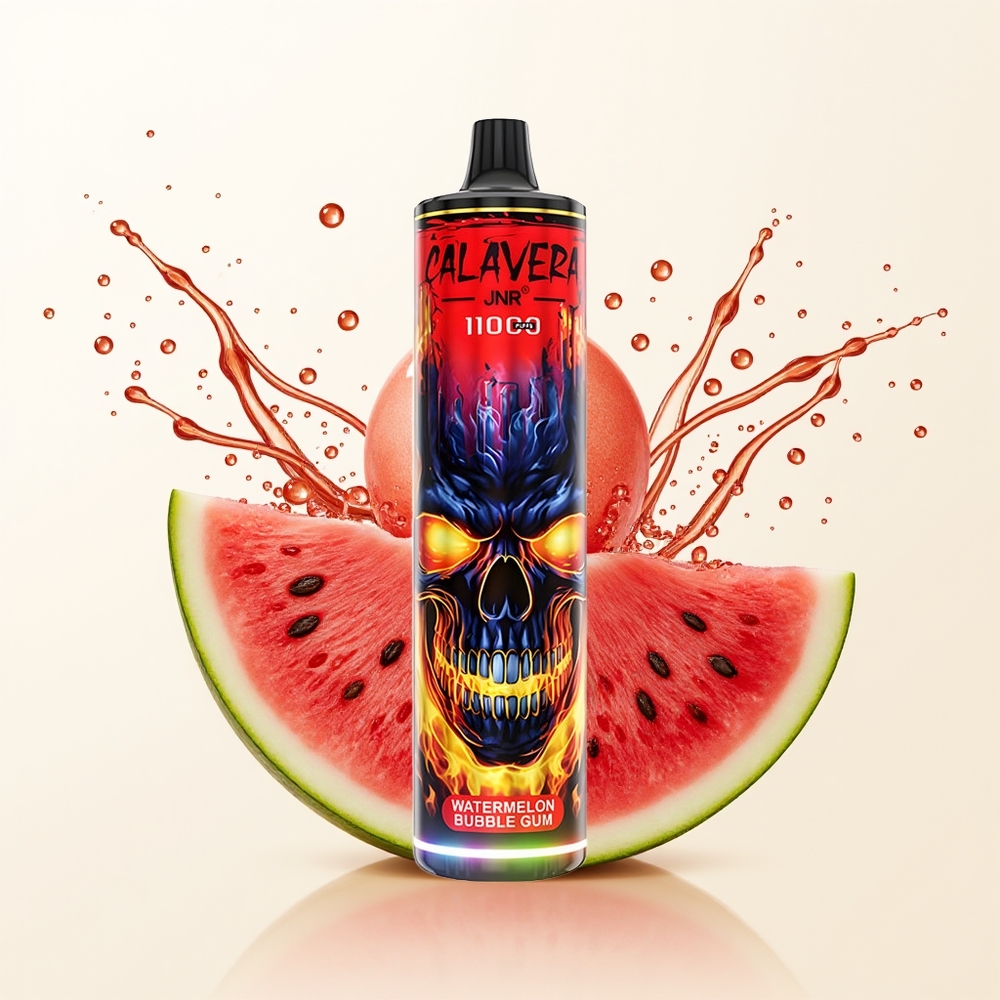 JNR Calavera 11000 Arbużowa Guma Balonowa z Portem Type-C i Pojemnością 21ml