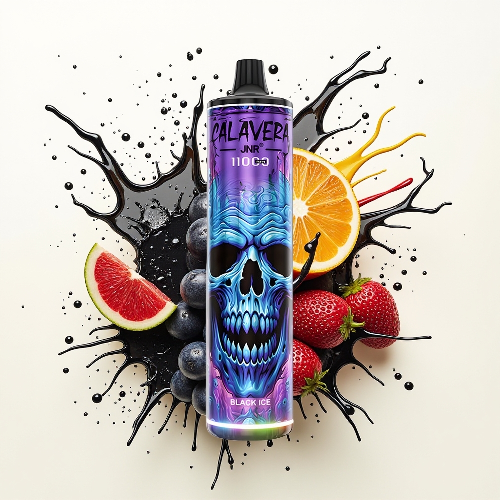 JNR Calavera 11000 Czarny Lód Typ-C 850mAh