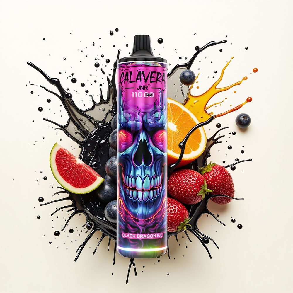 JNR Calavera 11000 Czarny Smok Lód Typ-C 21ml