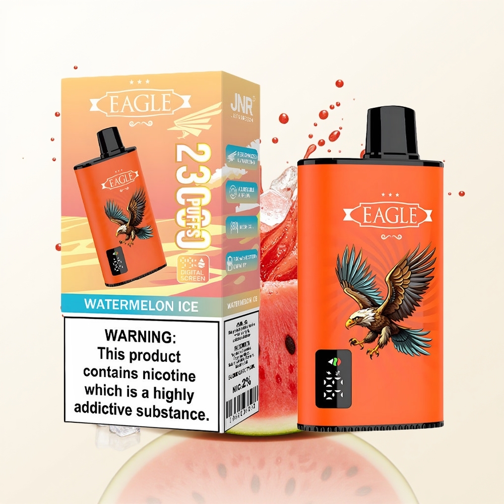 JNR EAGLE Smart 23000 Arbuzowy Lód z Ekranem Cyfrowym i Siłą 25ml
