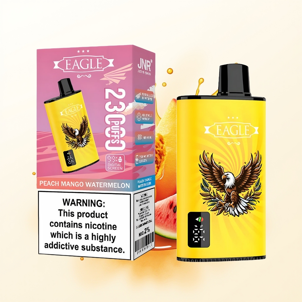 JNR EAGLE Smart 23000 Brzoskwinia Mango Arbuz z Ekranem Cyfrowym i Złączem Typu-C