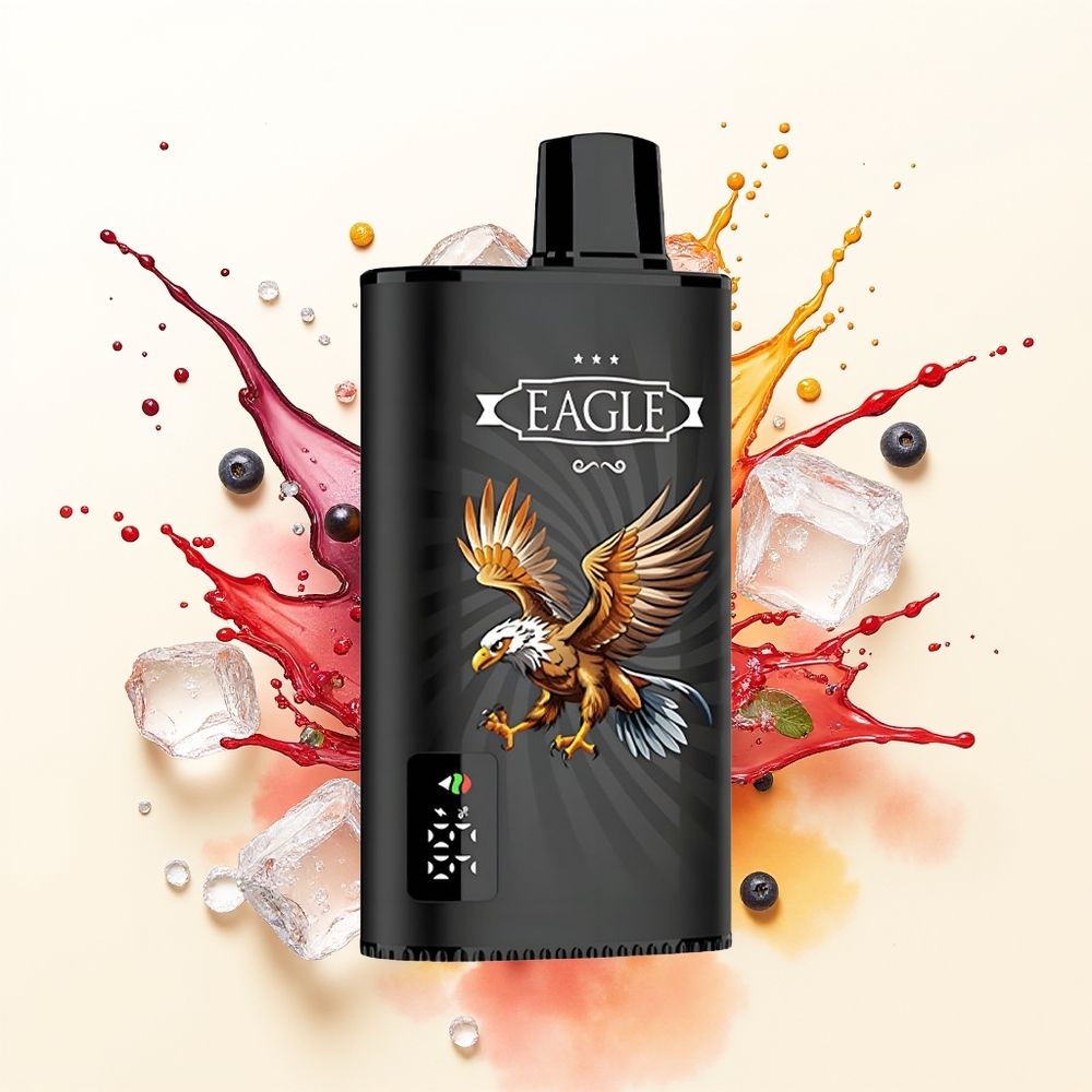 JNR EAGLE Smart 23000 Czarna Porzeczka Mango Lód z Ekranem Cyfrowym i Zwojem Siatkowym 1.0ohm