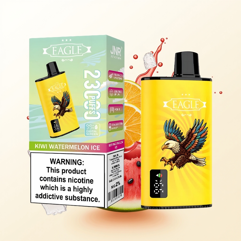 JNR EAGLE Smart 23000 Kiwi Arbuzowy Lód z Ekranem Cyfrowym i Baterią 750mAh