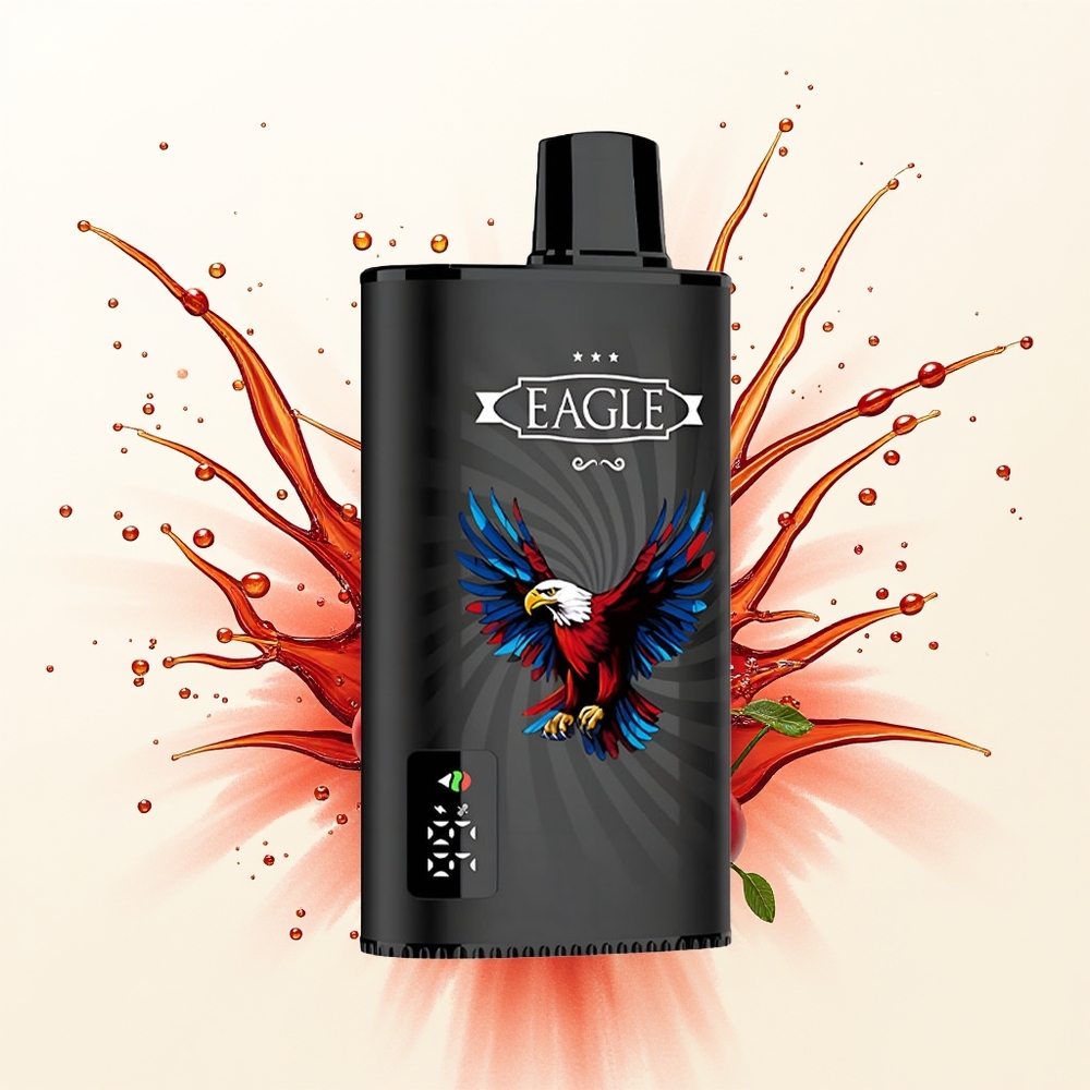 JNR EAGLE Smart 23000 Wiśniowa Cola z Ekranem Cyfrowym i Zwojem Siatkowym 1.0ohm
