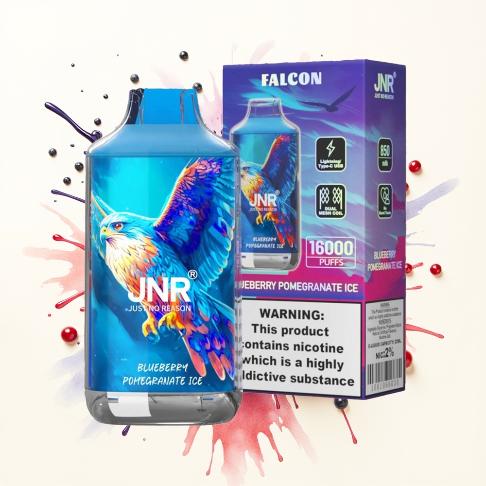 JNR Falcon 16000 Lodowy Granat z Jagodami 850 mAh Dual Mesh