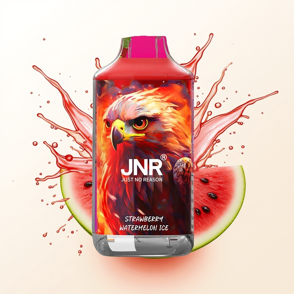 JNR Falcon 16000 Truskawkowo-Arbuzowy Lód z Podwójną Siatką i 22ml