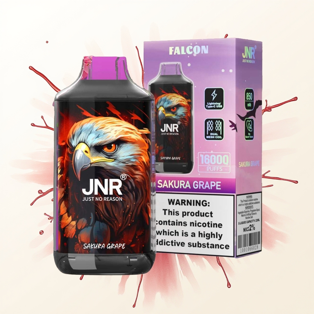 JNR Falcon 16000 Wiśnia Winogrono 850mAh Dual Mesh