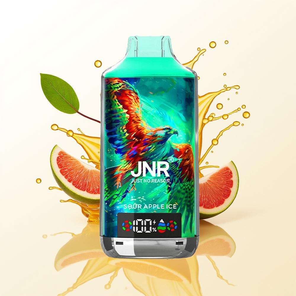 JNR Falcon X 18000 Kwaśne Jabłko Lód Dual Mesh 24ml Type-C