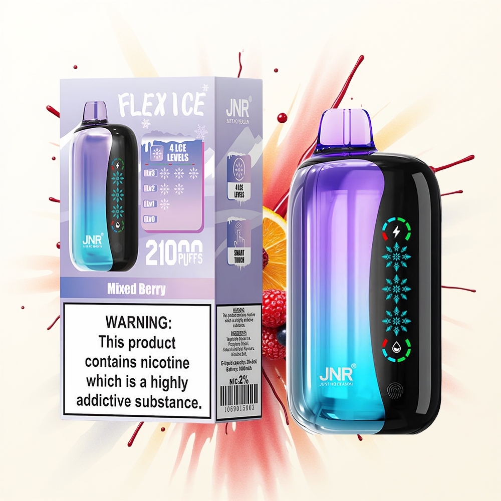 JNR Flex Ice 21000 Jagodowy Mieszany Lód z Regulacją i Dual Mesh