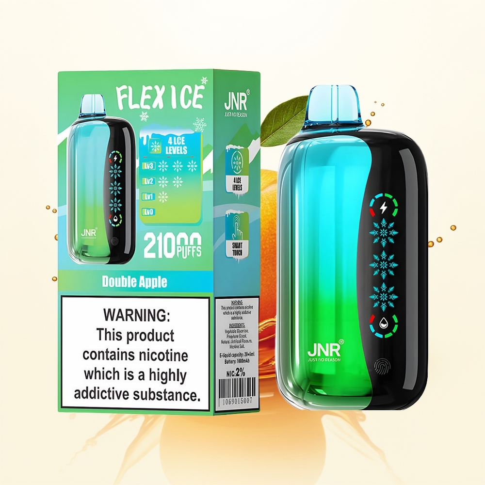 JNR Flex Ice 21000 Podwójne Jabłko Lodowe z Dostosowywanym Przepływem Powietrza i Typem-C