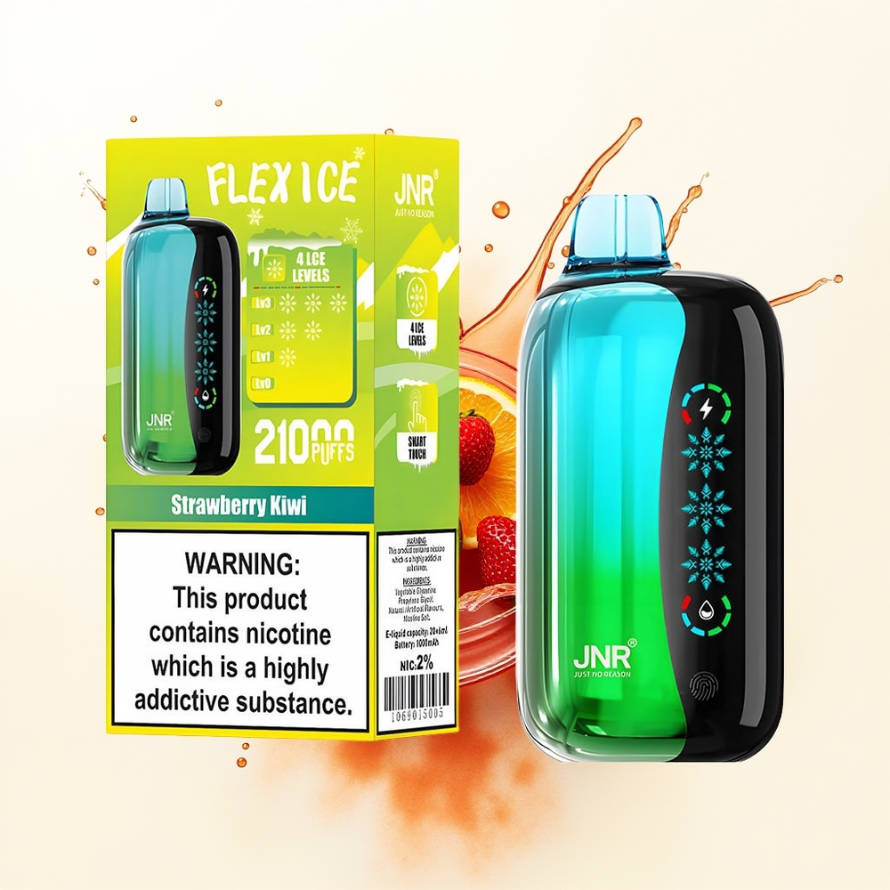 JNR Flex Ice 21000 Truskawka Kiwi Lodowy Dostosowywalny Ekran Dotykowy