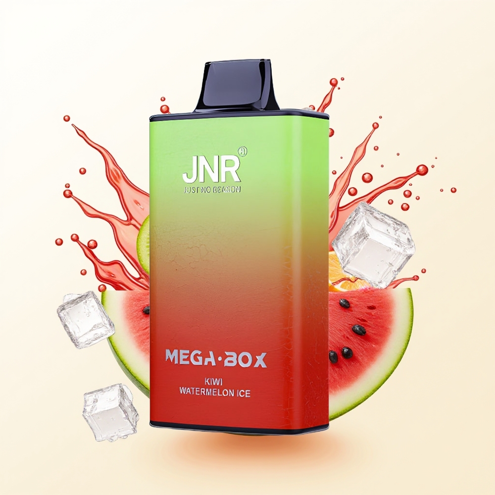 JNR Mega Box 25000 Kiwi Arbuzowy Lód Podwójny Rdzeń Szybkie Ładowanie