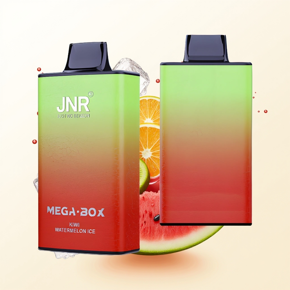JNR Mega Box 25000 Kiwi Arbuzowy Lód Podwójny Rdzeń Szybkie Ładowanie