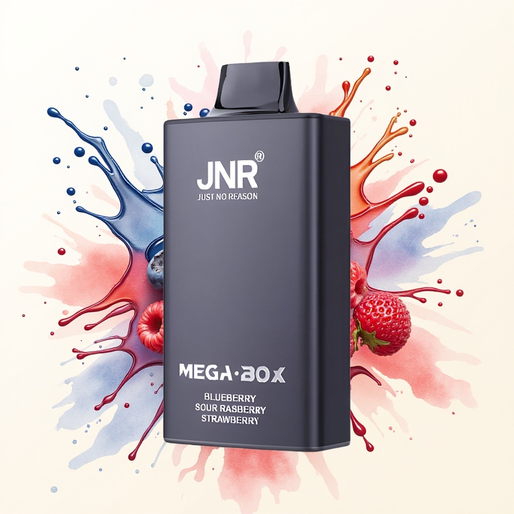 JNR Mega Box 25000 Malinowa Kwaśna Truskawkowa Dual Mesh Typ-C