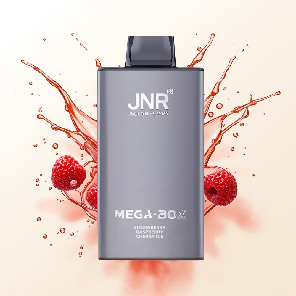 JNR Mega Box 25000 Truskawka Malina Wiśnia Lód z Podwójnym Rdzeniem i Typem-C