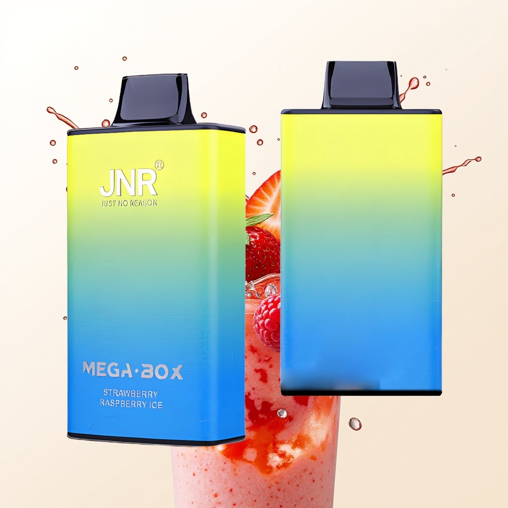 JNR Mega Box 25000 Truskawkowo-Malinowy Lód z Podwójnym Rdzeniem i Szybkim Ładowaniem