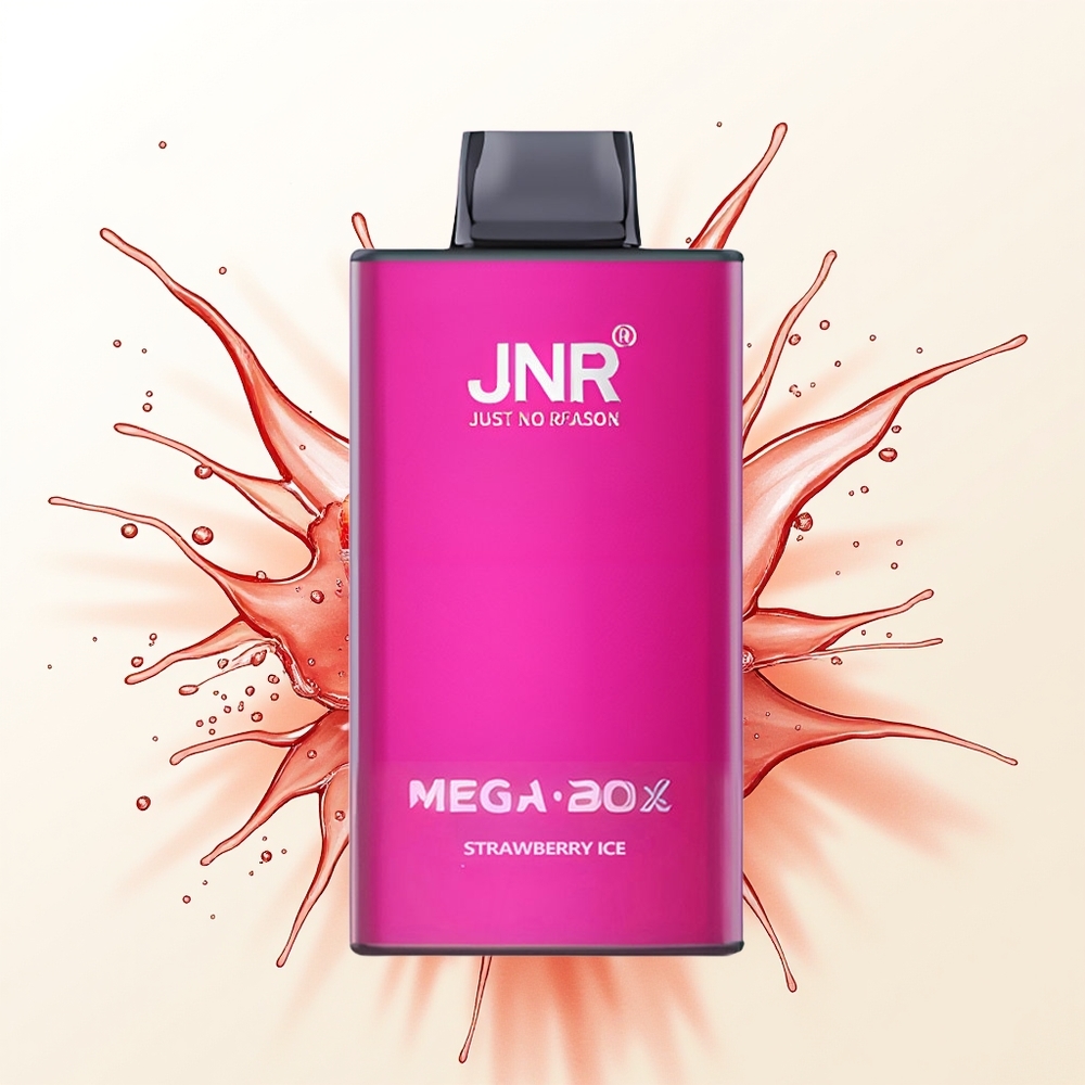 JNR Mega Box 25000 Truskawkowy Lód Podwójny Rdzeń Szybkie Ładowanie