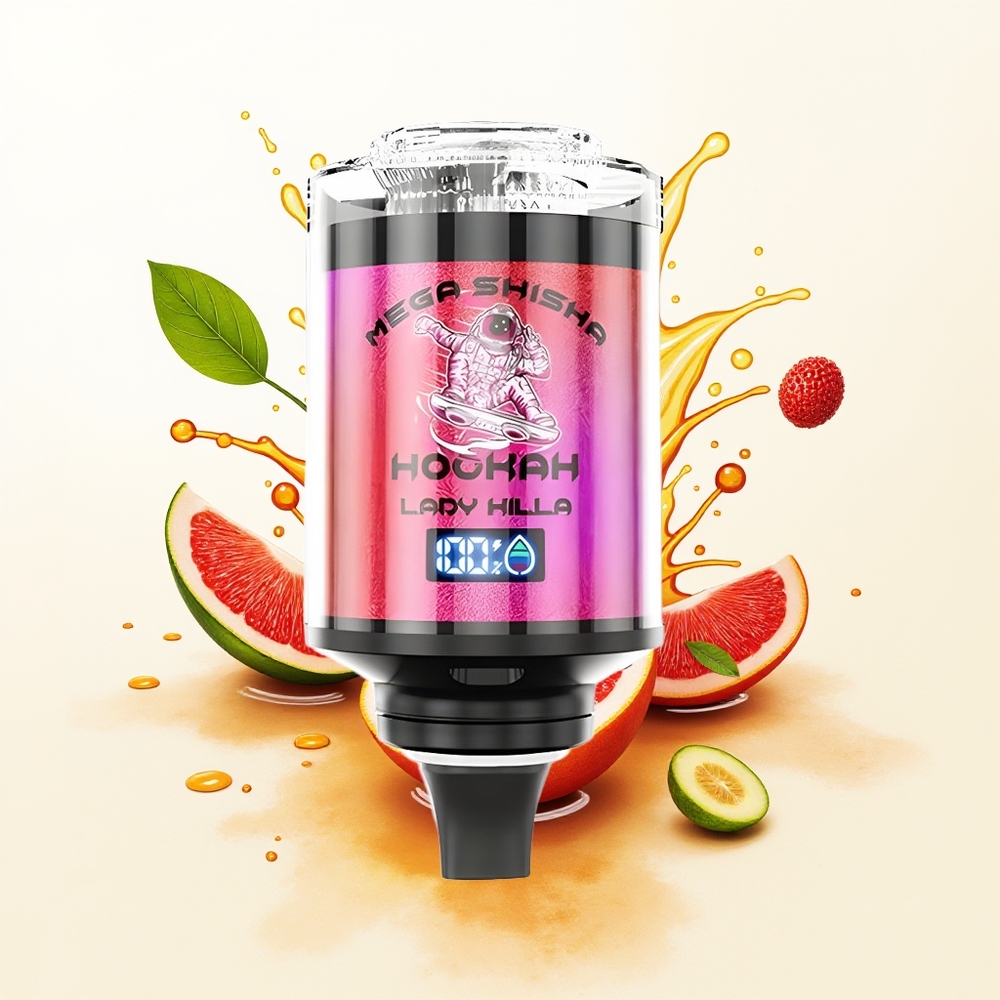 JNR Mega Shisha Hookah 100K Dama Zabójczyni 2200mAh Typ-C