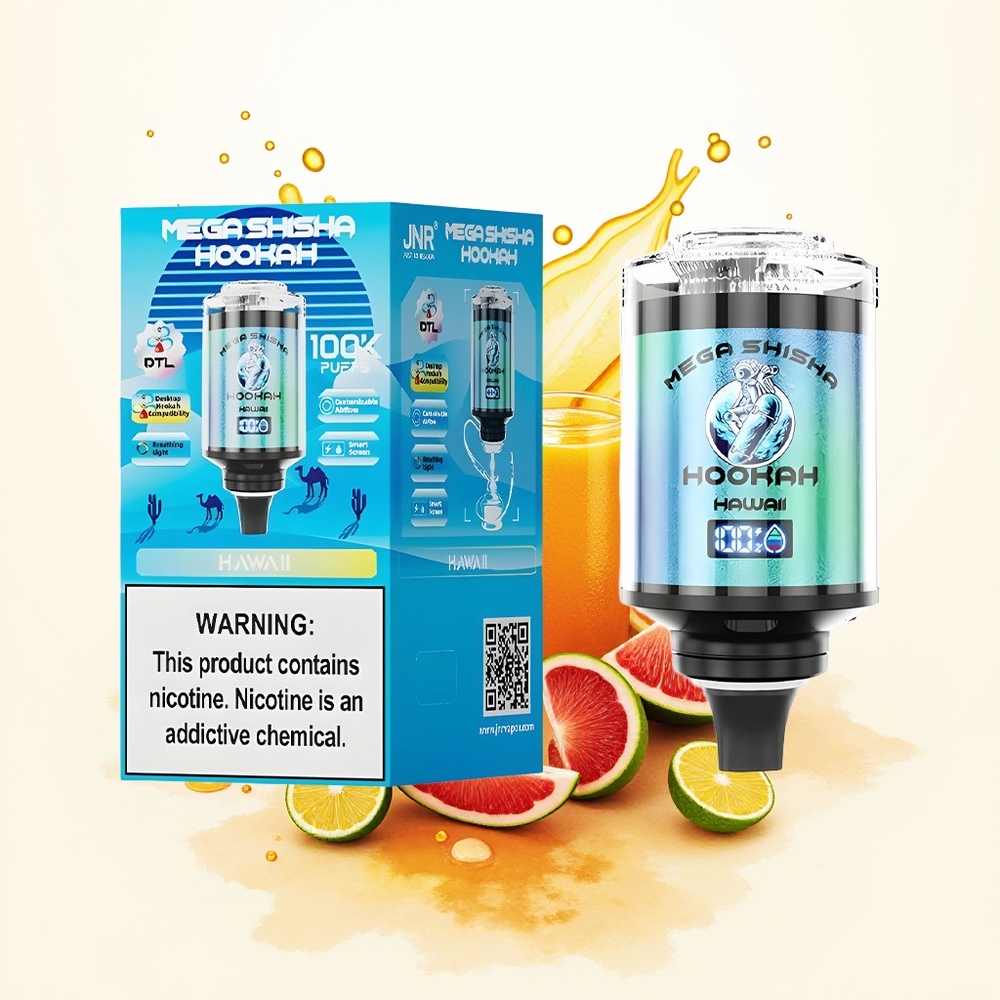JNR Mega Shisha Hookah 100K Hawaii 60ml 2200mAh