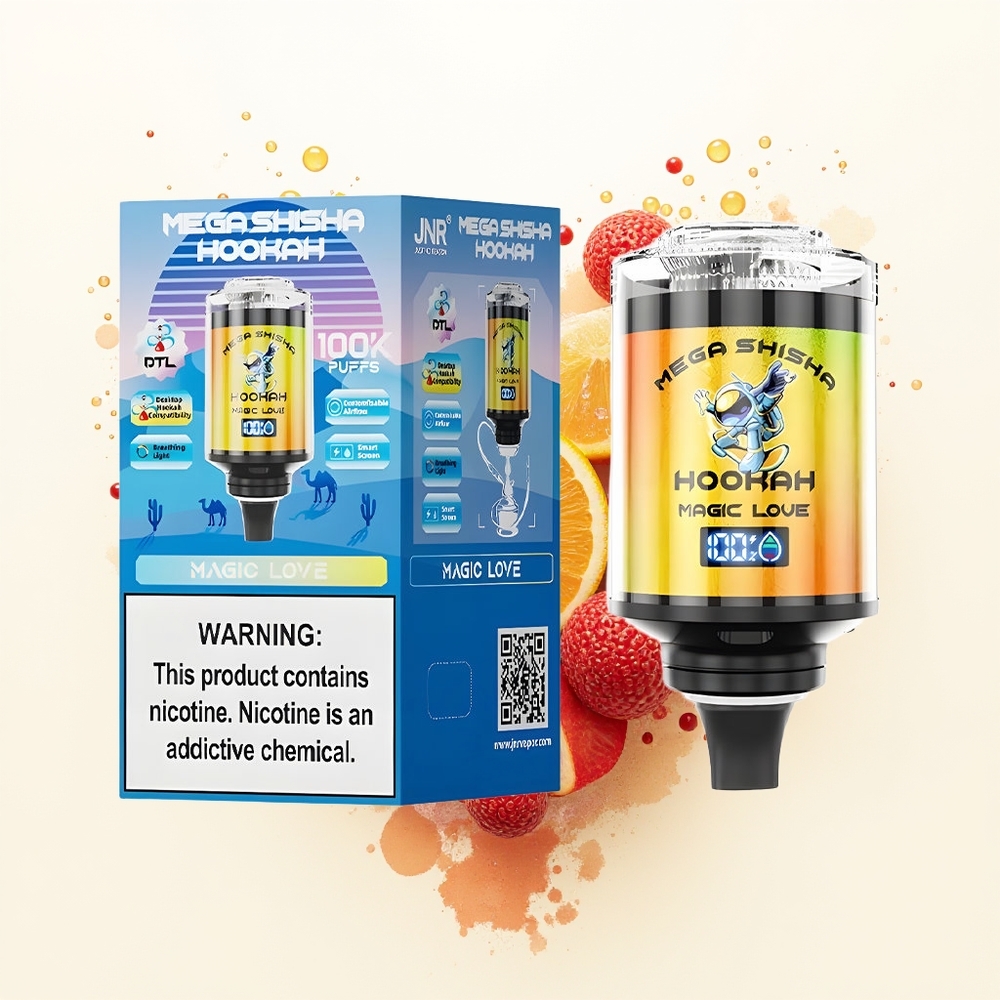 JNR Mega Shisha Hookah 100K Magiczna Miłość 2200mAh 60ml