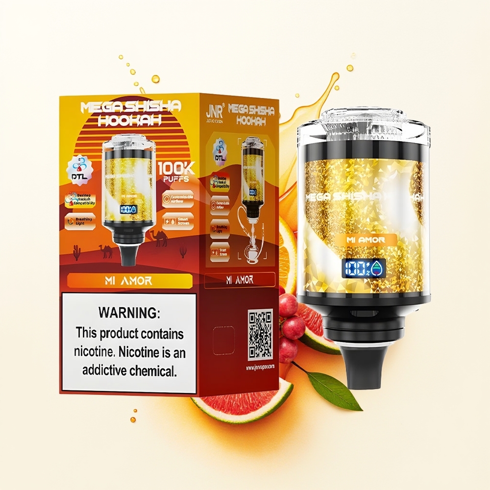JNR Mega Shisha Hookah 100K Moja Miłość 60ml 2200mAh