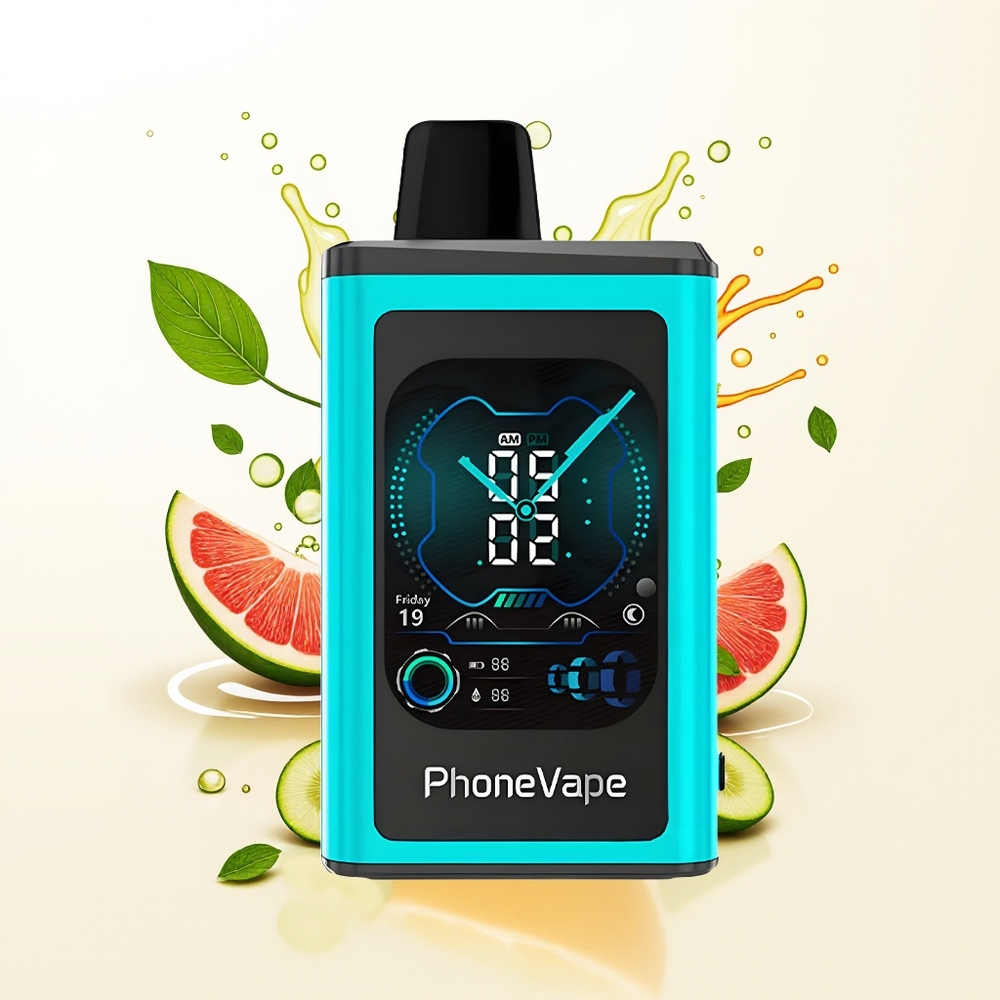 JNR PhoneVape 30000 Miami Mięta Turbo Ekran