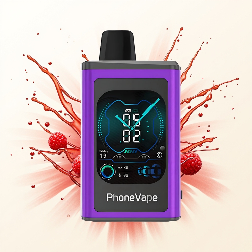 JNR PhoneVape 30000 Wiśniowa Truskawkowa Malinowa z Turbo i Ekranem