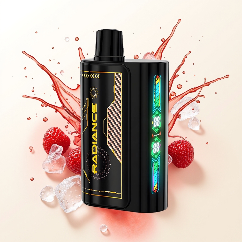 JNR Radiance 31000 Truskawka Malina Wiśnia Lód z Ekranem Animacji i Podwójną Siatką