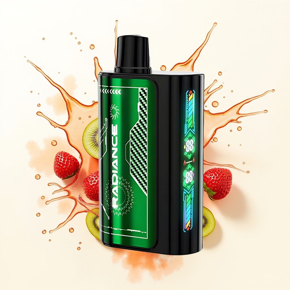 JNR Radiance 31000 Truskawkowy Kiwi z Ekranem Animacji i Podwójną Siatką
