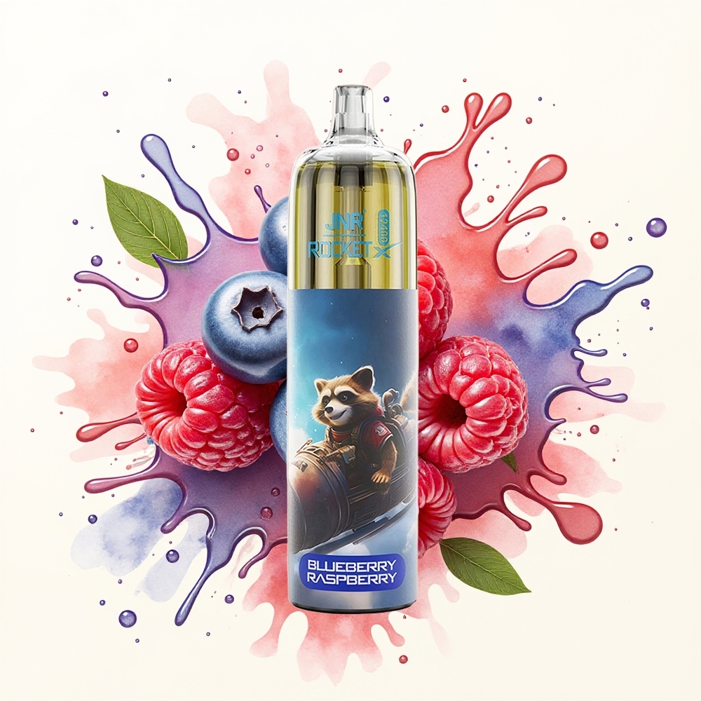 JNR Rocket-X 12400 Jagodowo-Malinowy Przepływ Powietrza Błysk RGB