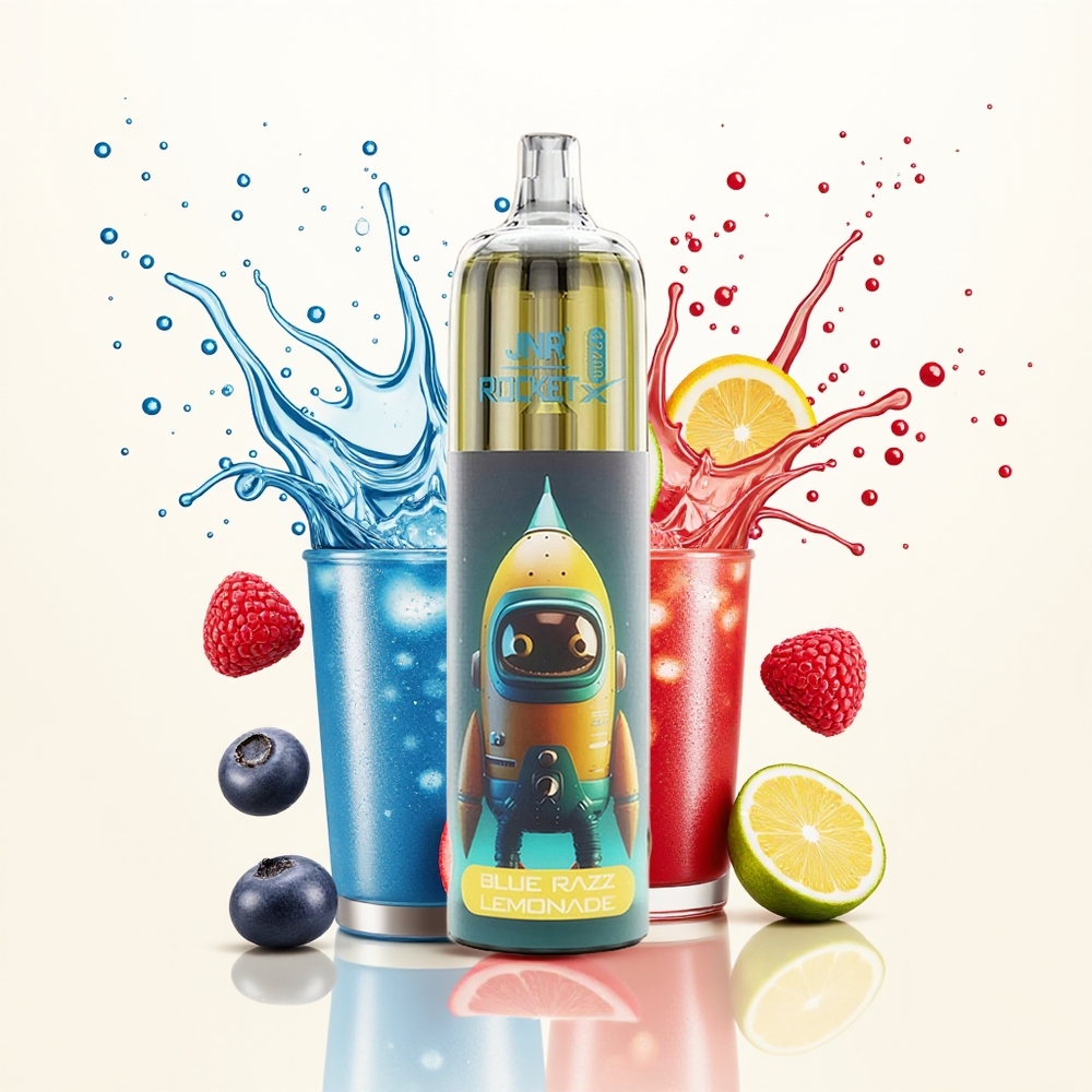 JNR Rocket-X 12400 Niebieska Malina Lemoniada z Regulacją Powietrza i Ładowaniem Type-C