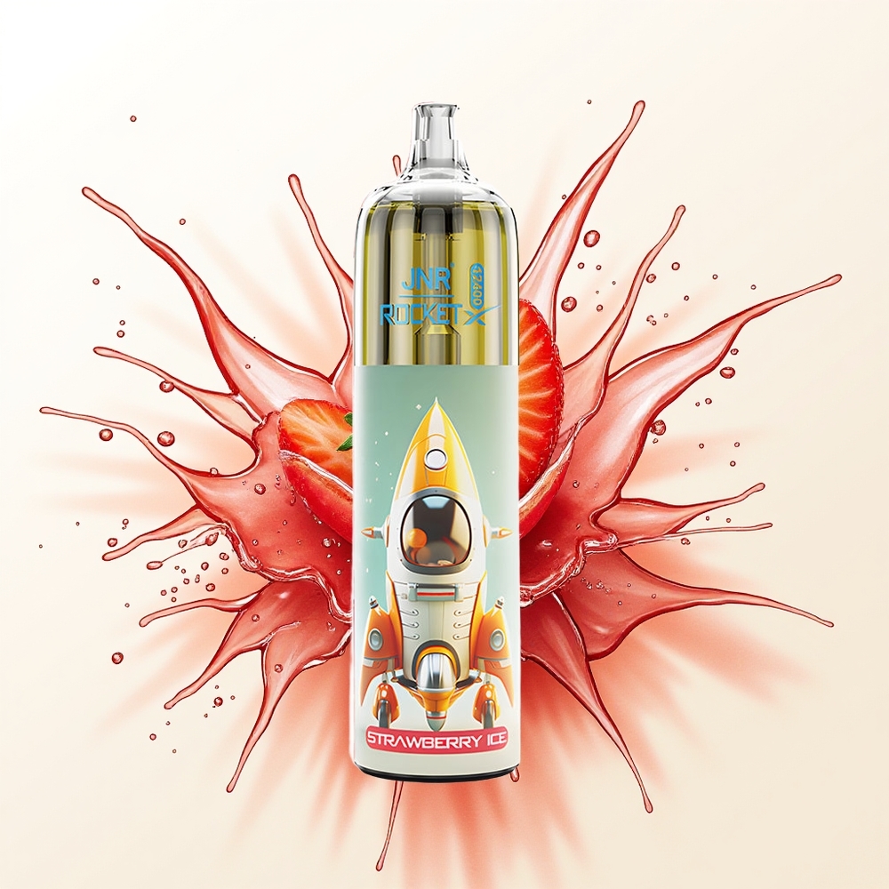 JNR Rocket-X 12400 Truskawkowy Lód z Regulacją Powietrza i Błyskami RGB