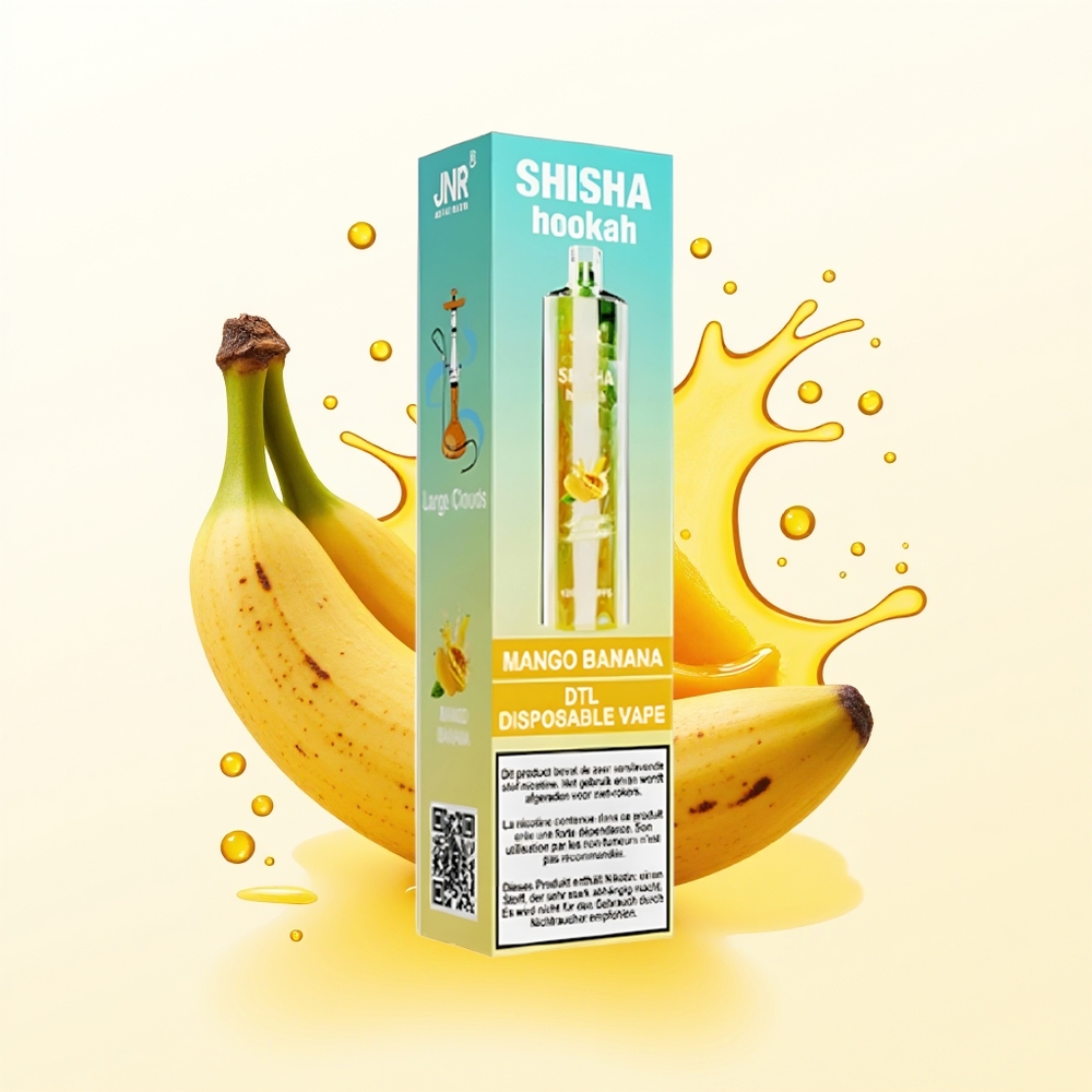 JNR Shisha Hookah 12000 Mango Banan 24ml 750mAh